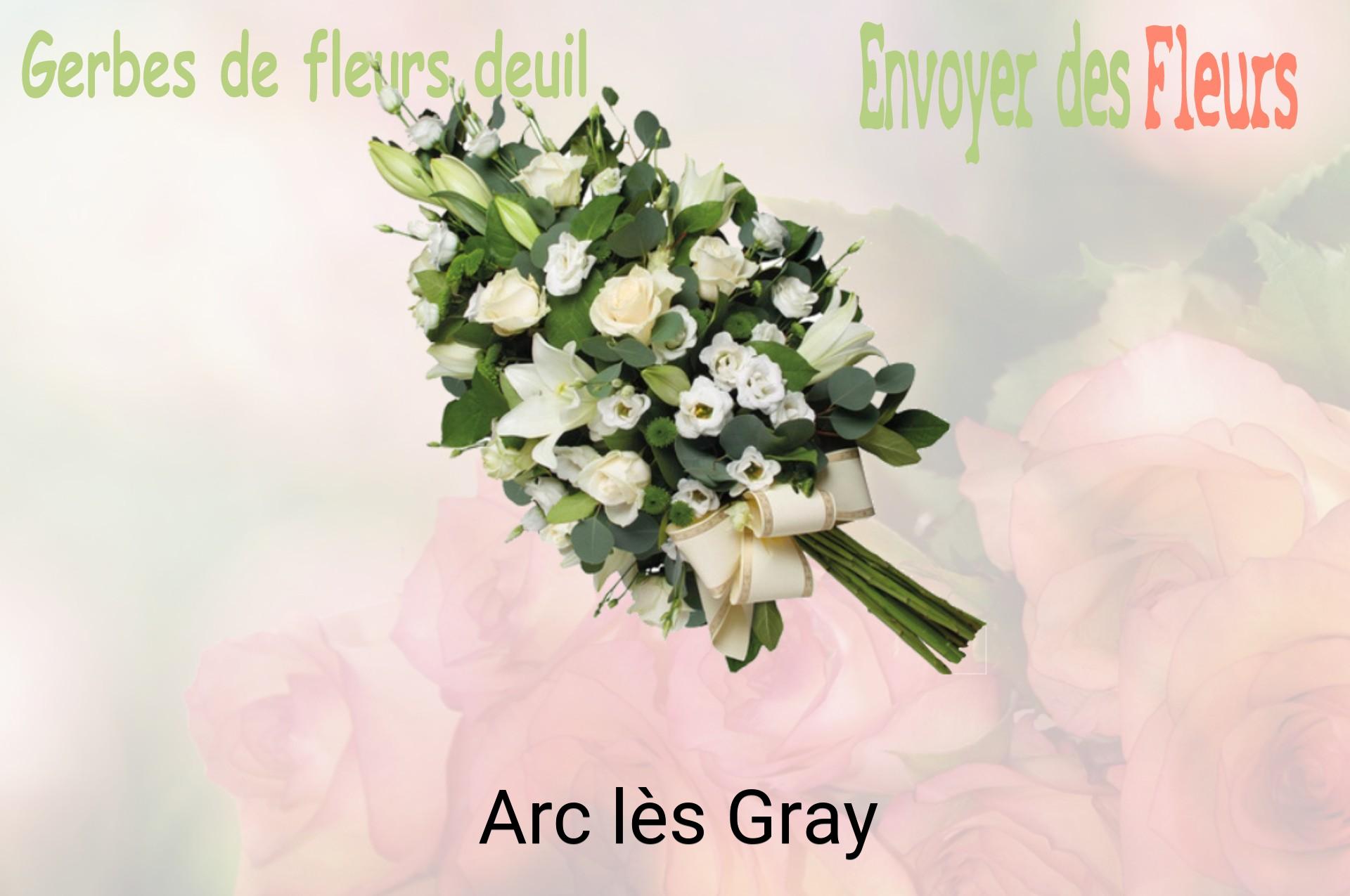 Gerbe de fleurs de deuil livrée à Arc-lès-Gray